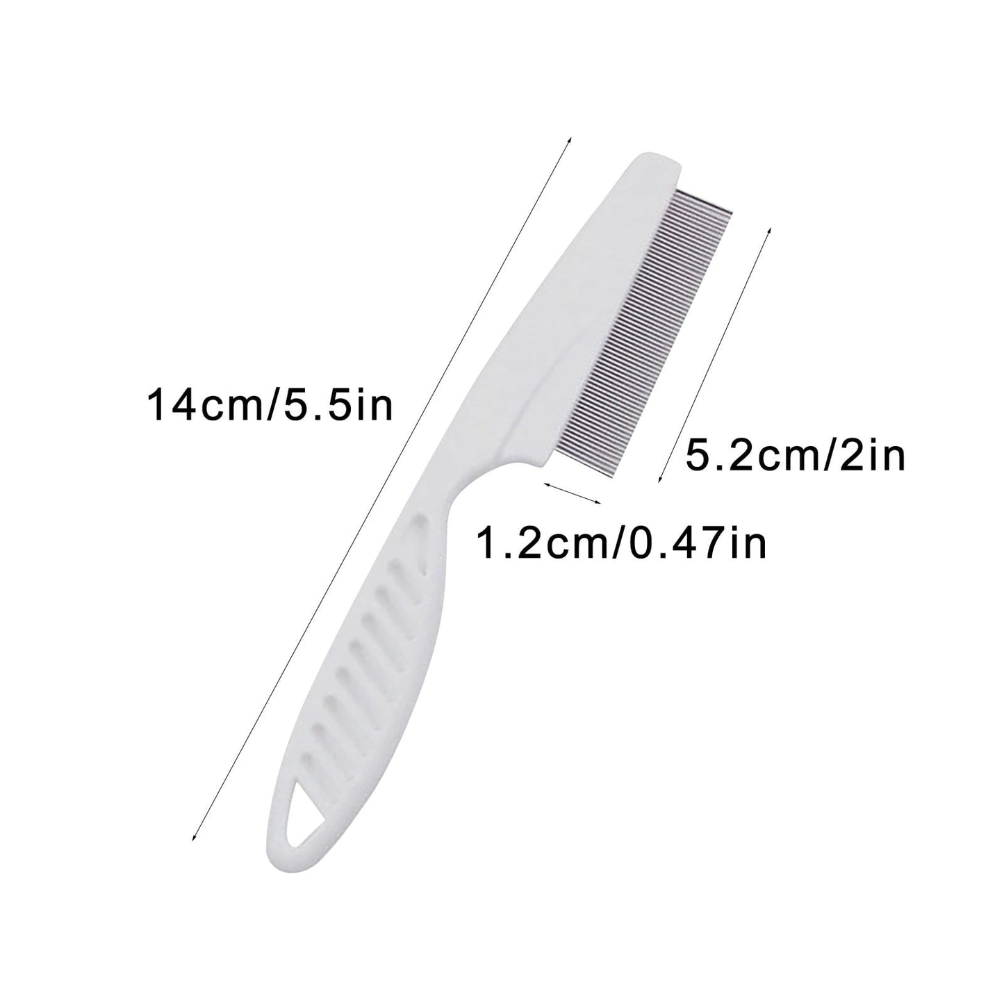 BRWJ Flea Comb Multifunctional Hair Comb Flea And Tear Stain Removal Flea Comb For Dogs Dematting Fine Comb Grooming Comb