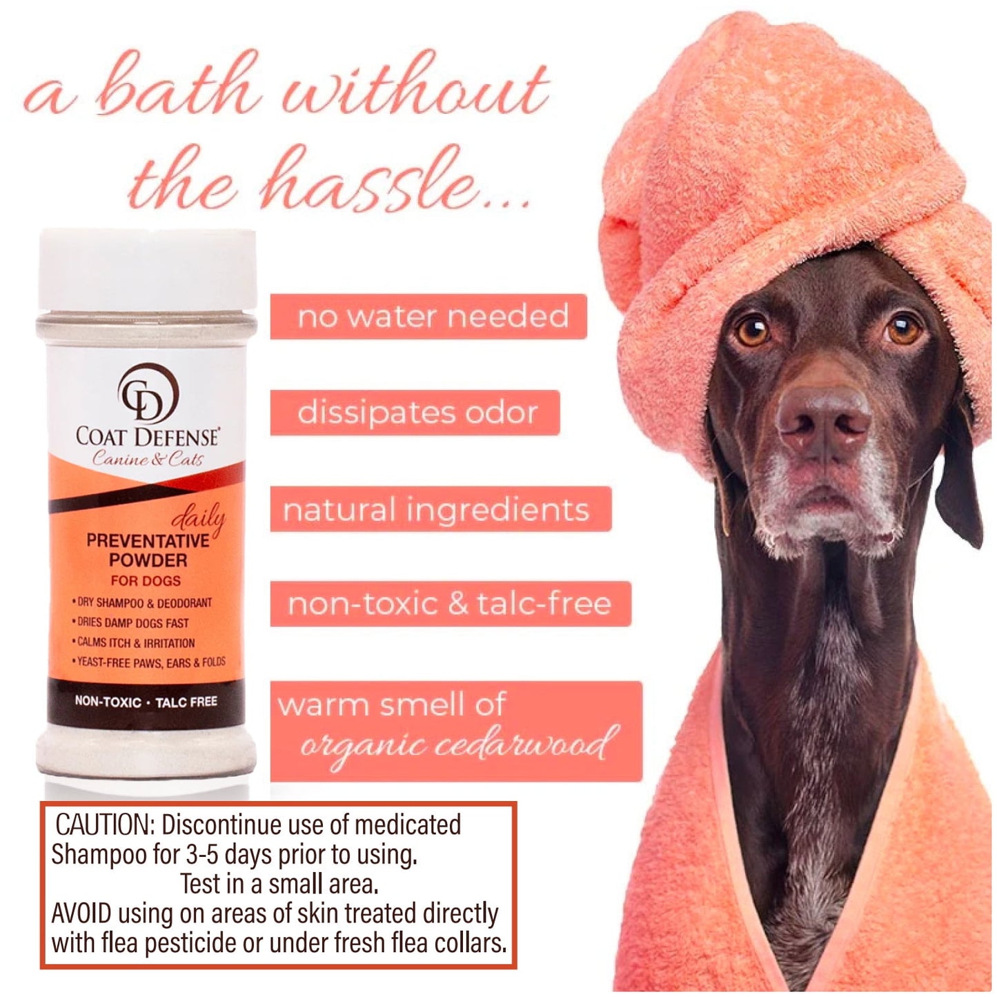 Coat Defense Daily Preventative Powder for Dogs | 6oz Bottle