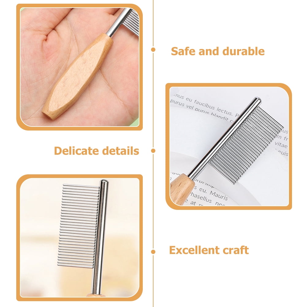 Wear-resistant Cat Hair Comb Portable Kitten Pet Dog Stripping Cleaning Razor The Cosmetic Wood