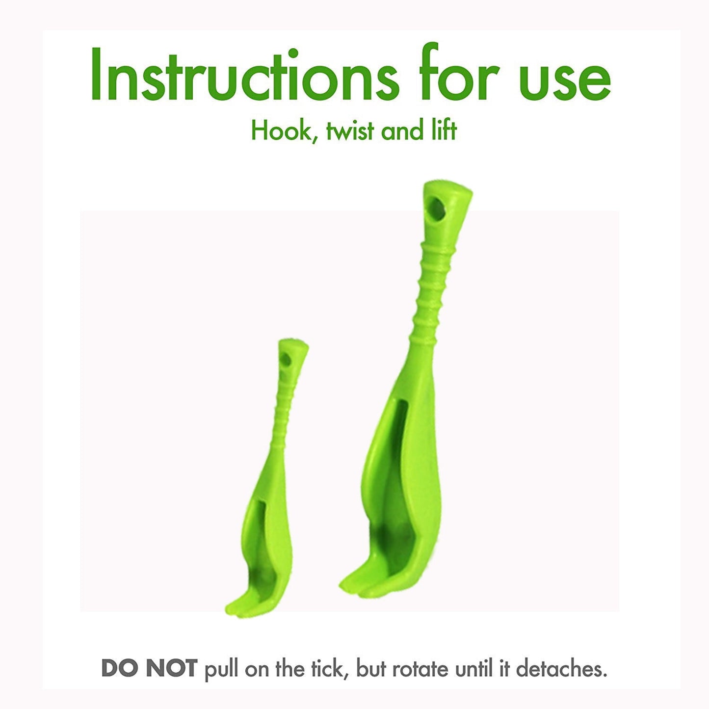 Useful Human/Dog/Pet/Horse/Cat 2Pcs Hook Sizes 2 Remover Tick Tool Pack Pet Supplies