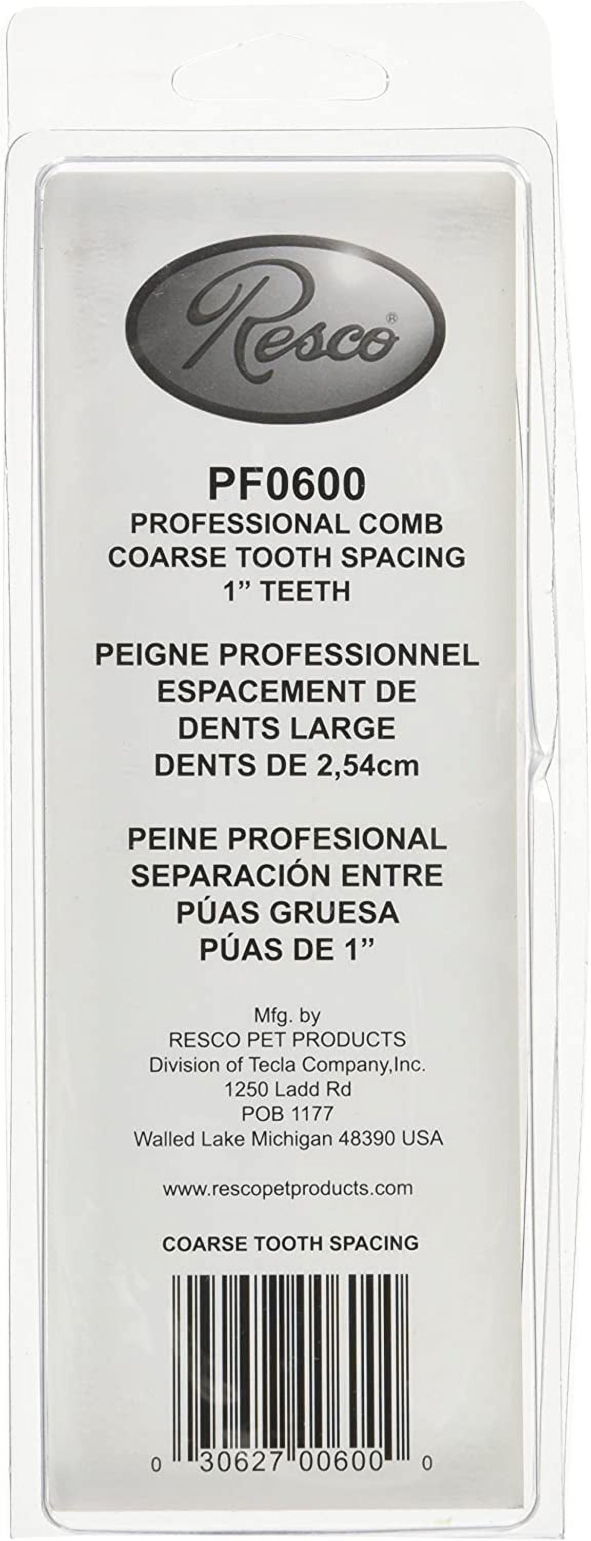 Resco Professional Comb with 600 Coarse Tooth Spacing 6.75 inch
