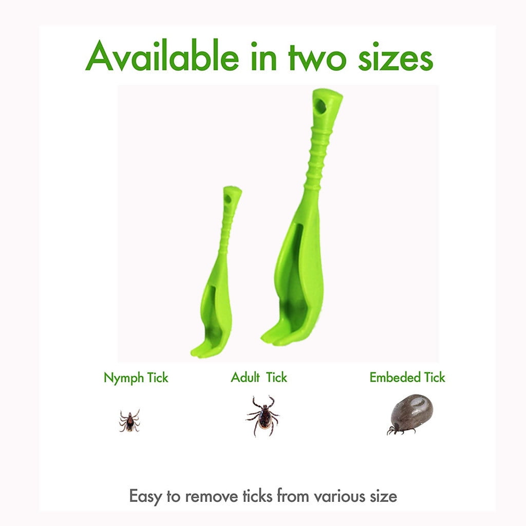 Useful Human/Dog/Pet/Horse/Cat 2Pcs Hook Sizes 2 Remover Tick Tool Pack Pet Supplies