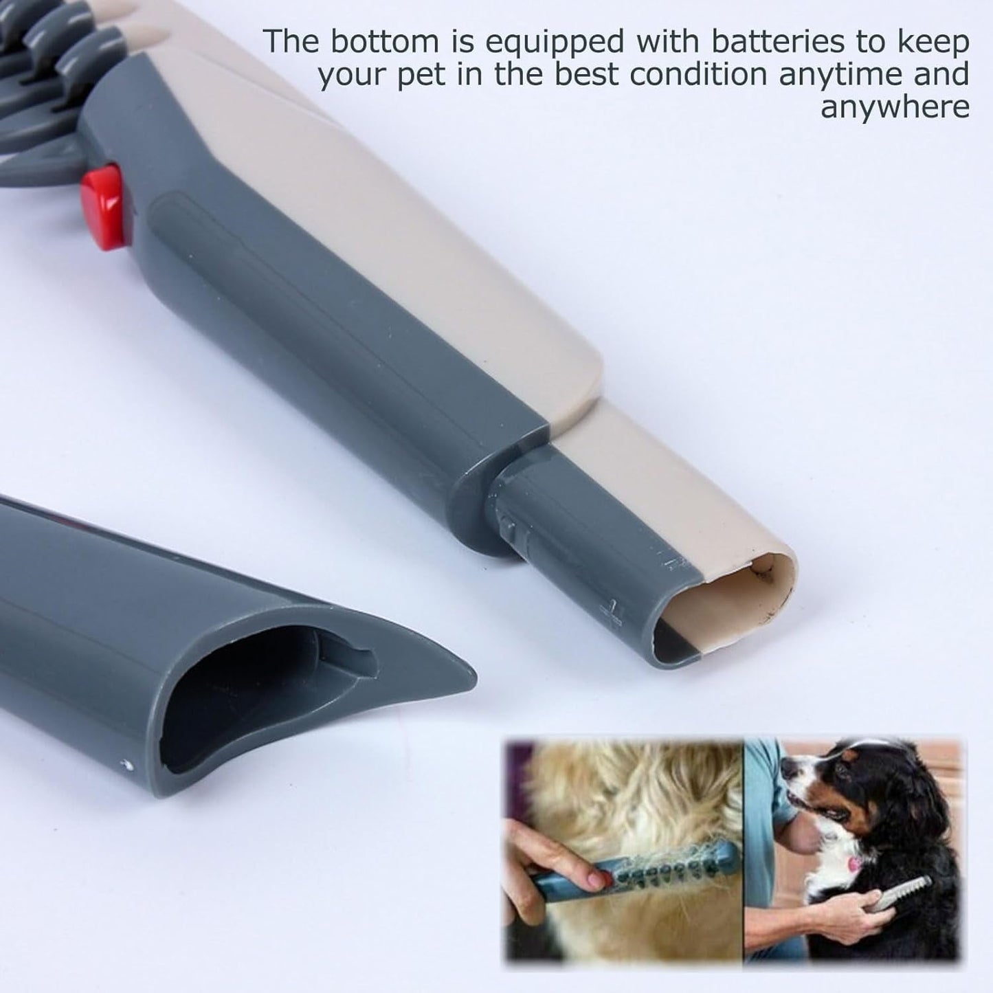 TKing Home Mataway E-Comb, Mataway E Comb, Petsboro Mataway E-Comb, Lifweb Mataway E-Comb, Electric Pet Dog Grooming Comb Hair Trimmer, Pet Hair Knot Remover for Dogs Puppies Cats