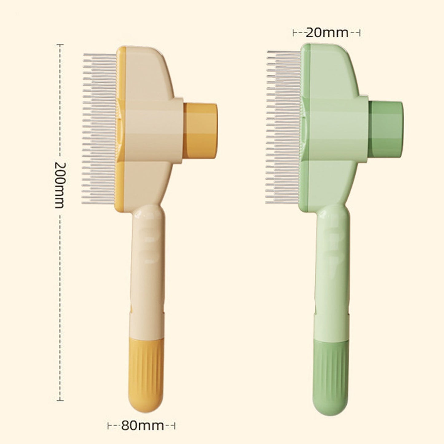 Fanglonggg Pet Hair Removal Comb Flea Comb 2025 New Stainless Grooming Massage Comb Automatic Cleaning Pet Flea Comb Multifunctional Pet Hair Comb For Dog And Cat
