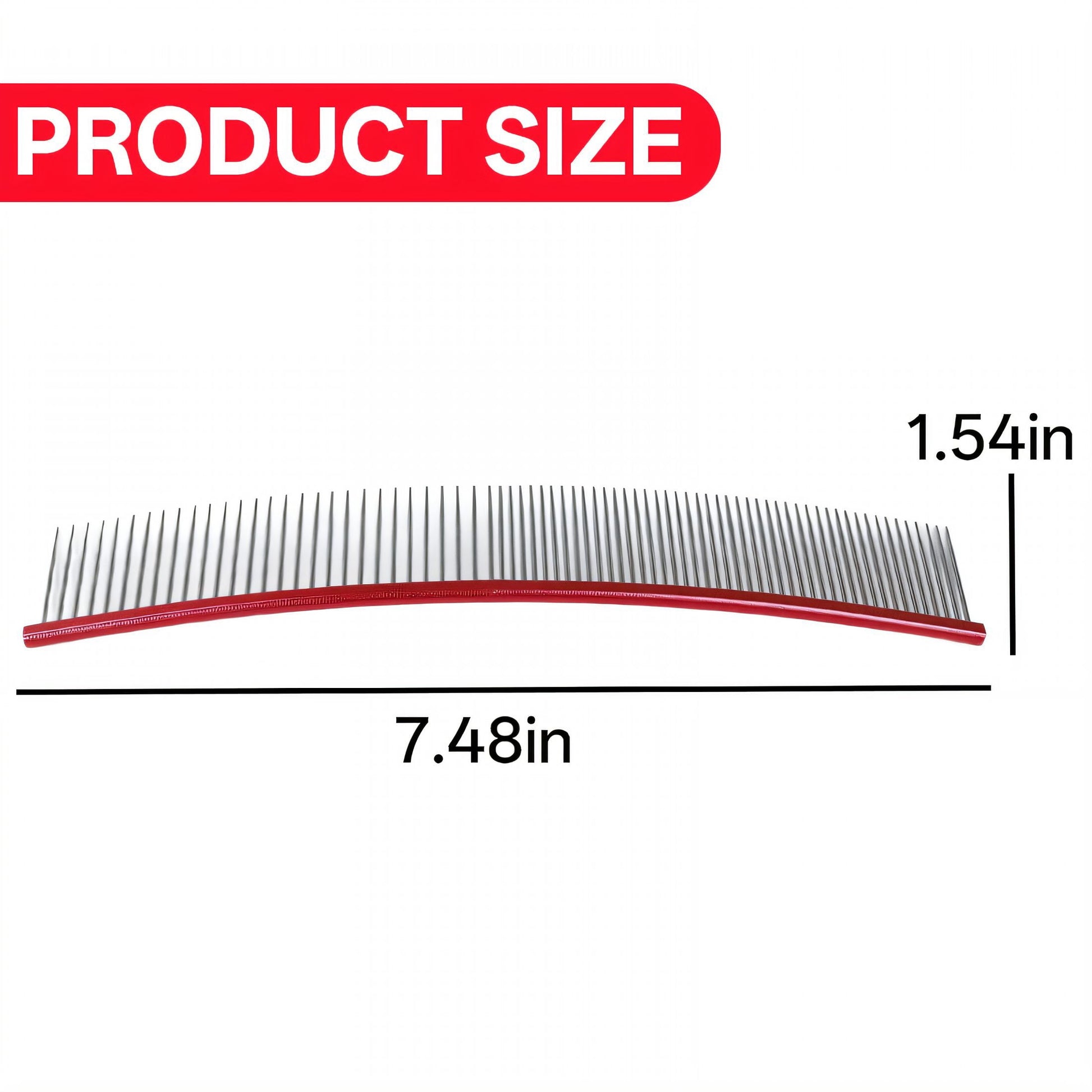 ACDANC 2Pcs Dog Comb,Stainless Steel Cat Comb,For Long & Short Hair Metal Comb