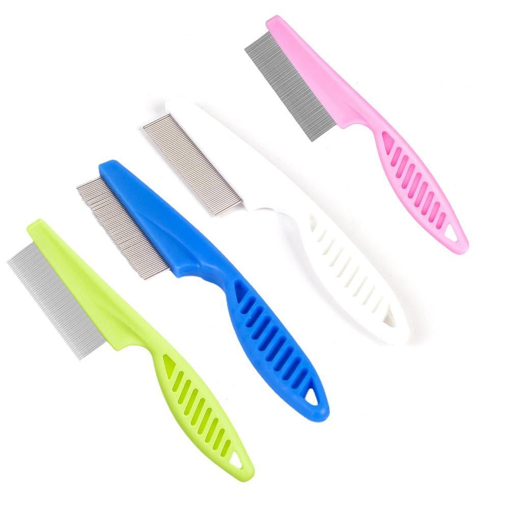 Pet Comb Pet Cat Dog Comb Flea Lice Tear Stain Remover Combs Long Handle Pet Grooming Tool by Shanghaiyuming Z0E1