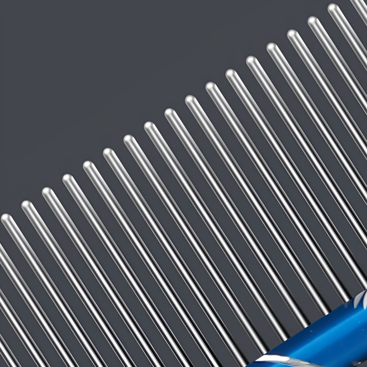 ACDANC 2Pcs Dog Comb,Fine-Toothed Comb Metal Comb,Soft Brushing Dematting Comb for Dogs,Color-Mixing1