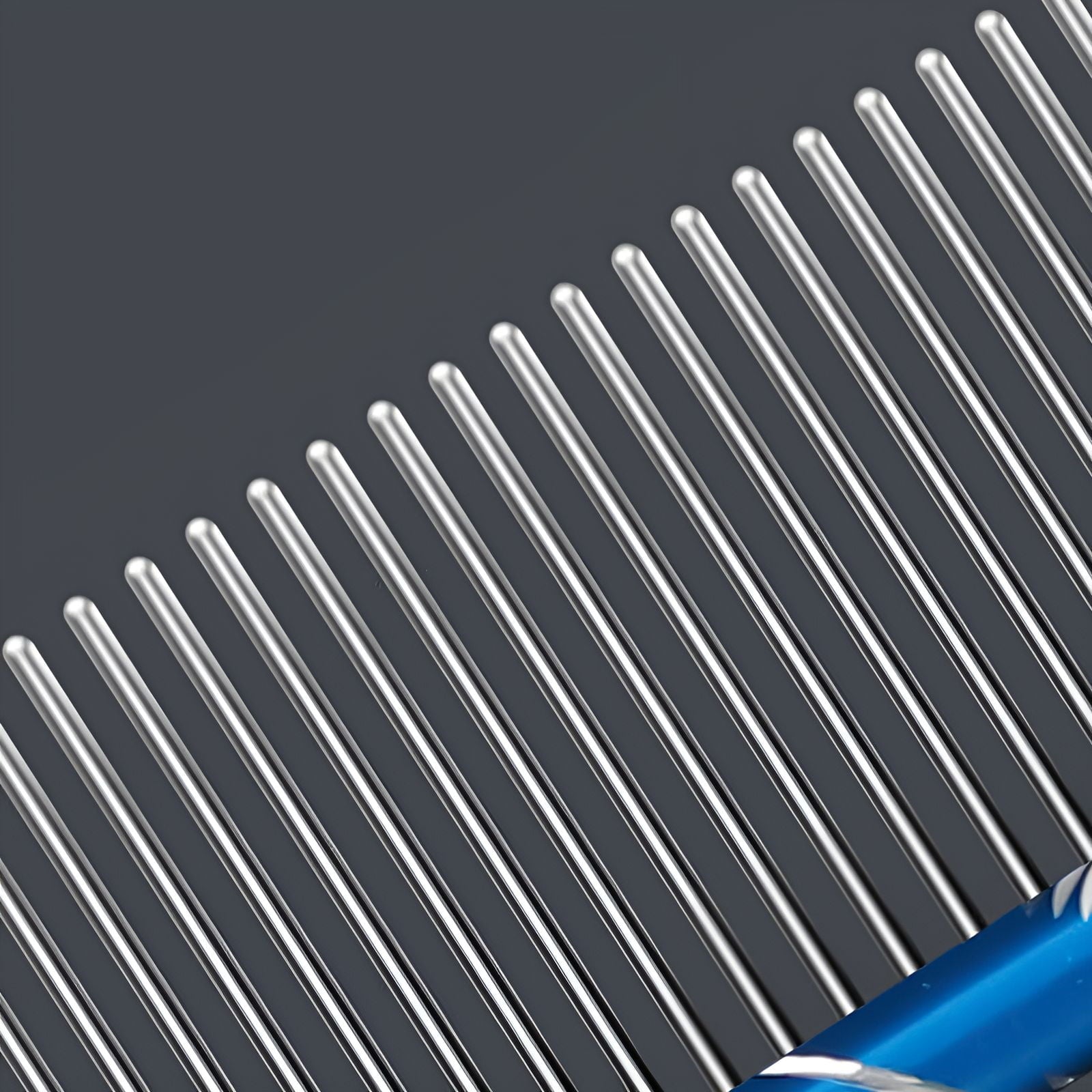 ACDANC 2Pcs Dog Comb,Fine-Toothed Comb Metal Comb,Soft Brushing Dematting Comb for Dogs,Color-Mixing1