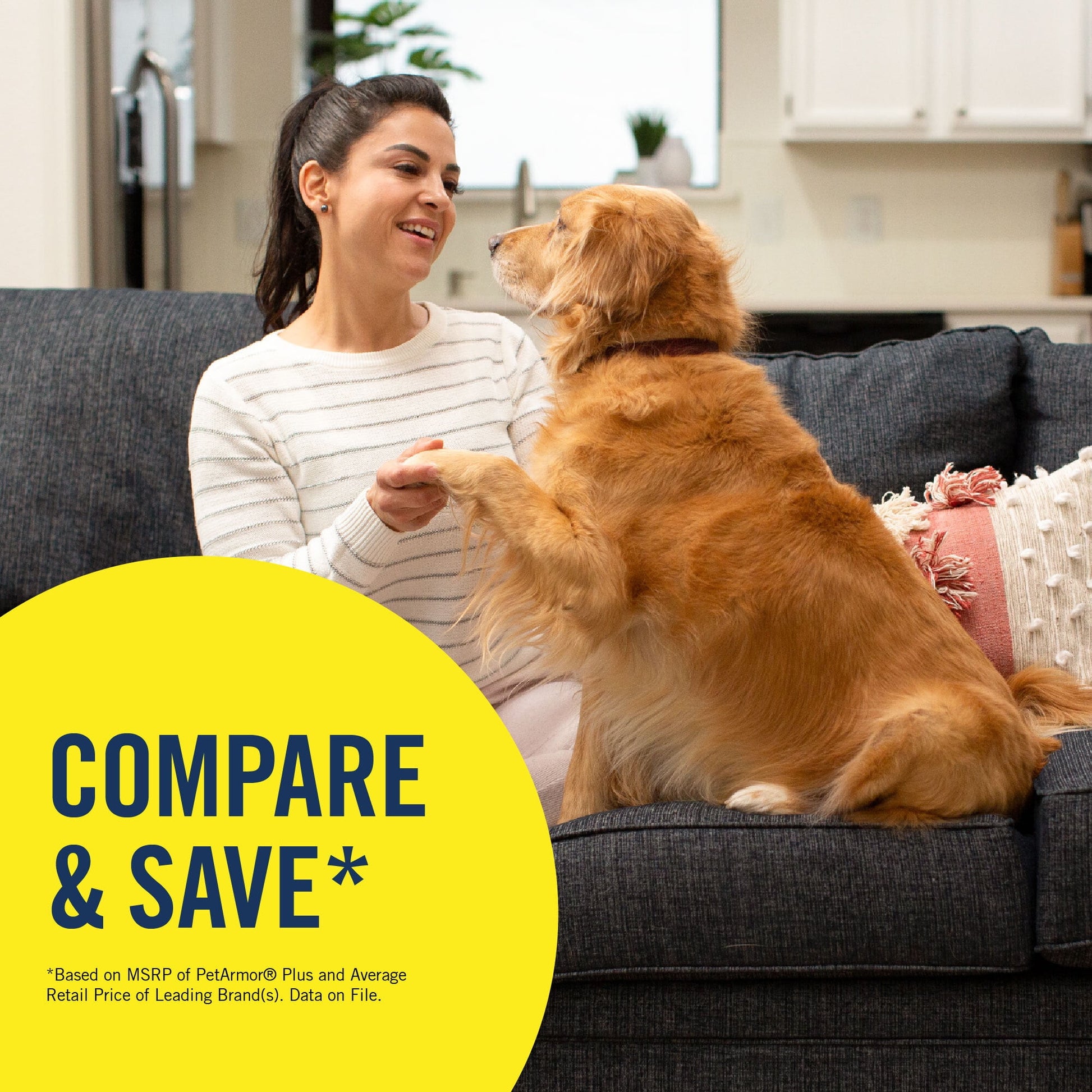 PETARMOR Plus for Medium Dogs 23-44 lbs, Flea & Tick Prevention for Dogs, 6-Month Supply