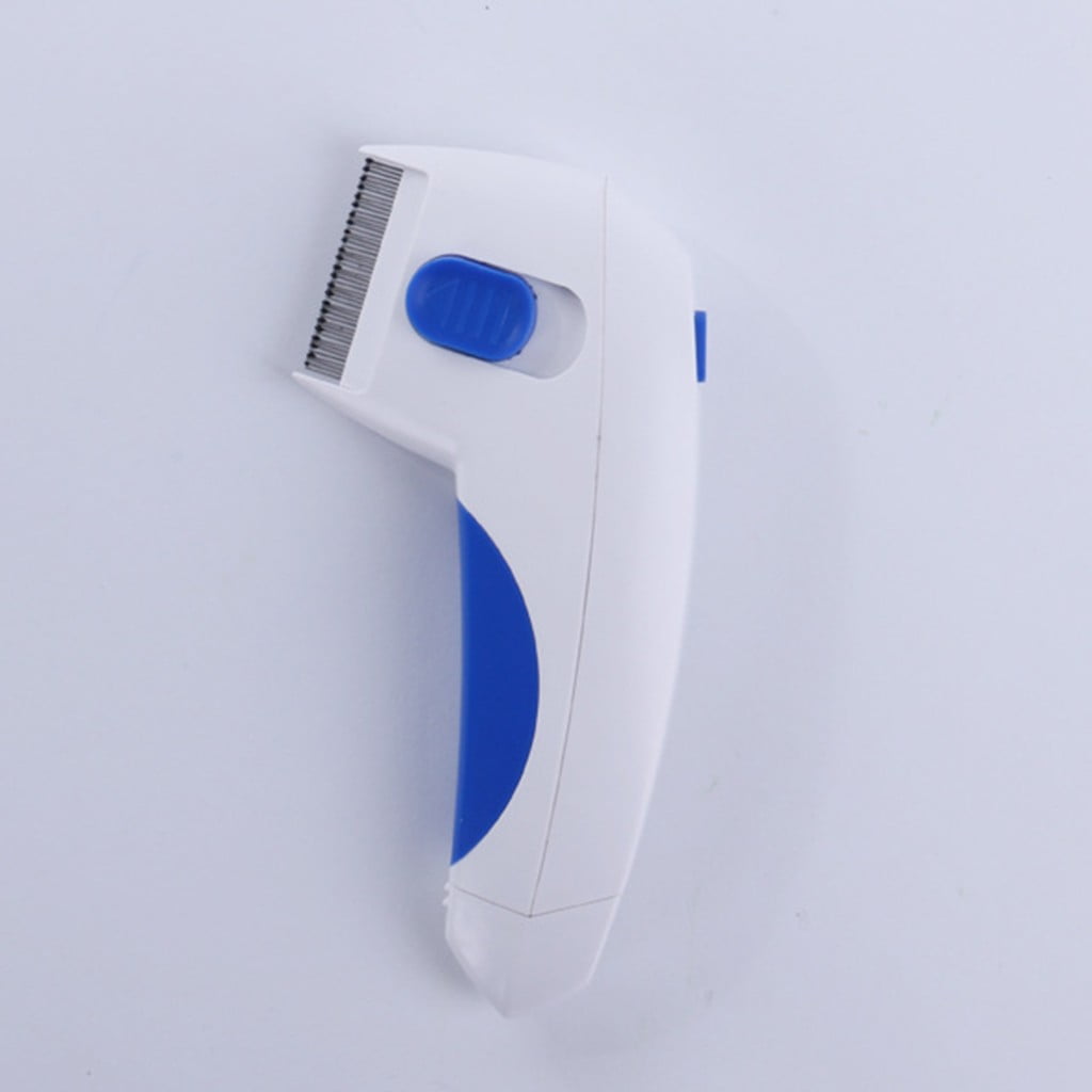Qaailabf Electric Pet Flea Comb Lice Remover Brush for Dogs Cats, Battery-Operated Flea Killer, Reusable Grooming Tool, Painless Electronic Parasite Remover, Long-Lasting Tick Comb (Batteries Not