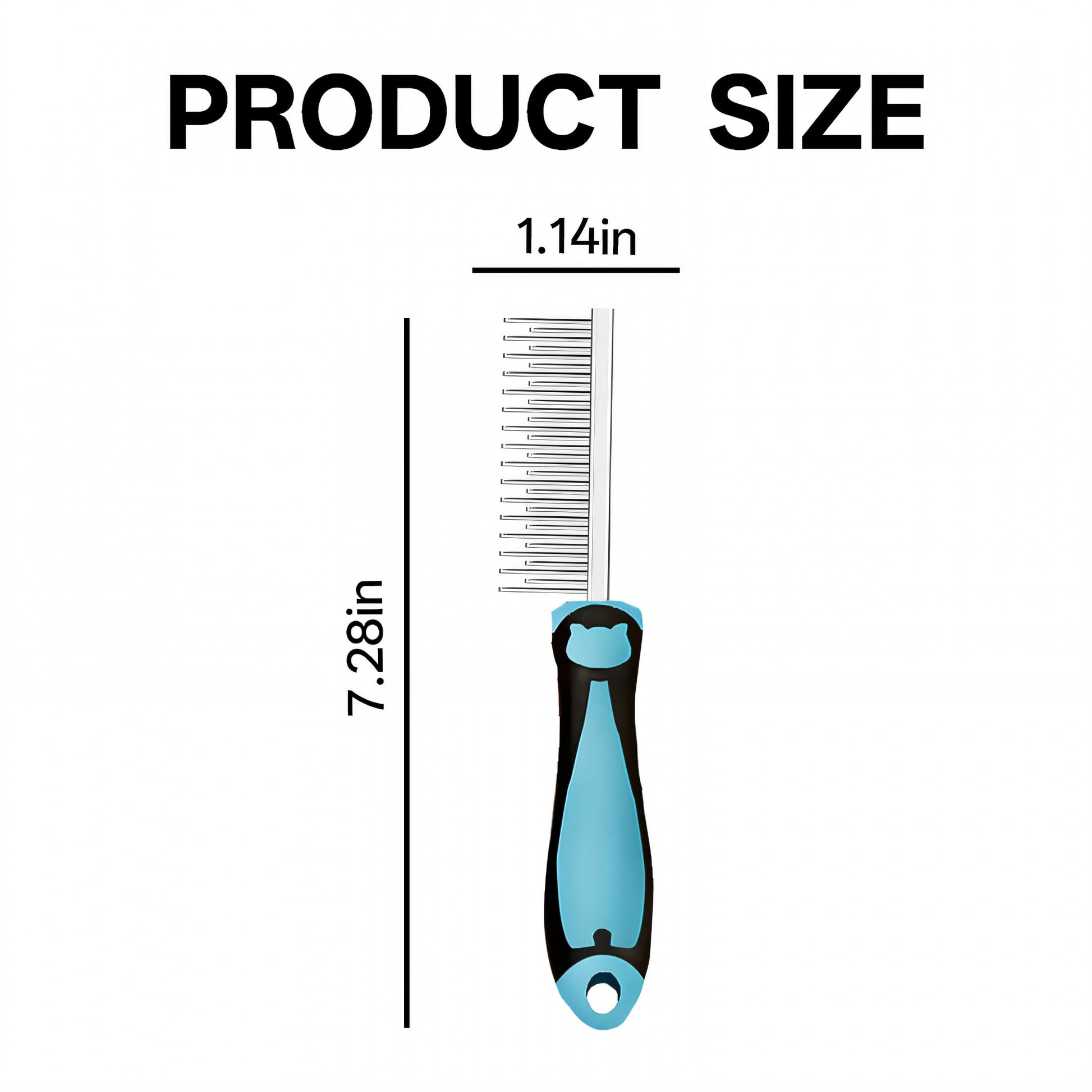 ACDANC Dog Comb,Dematting Comb for Dogs,For Long/Short Hair Cat Combs for Indoor Cats,Blue