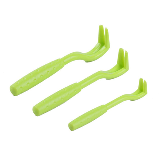 3pcs/set Pets Grooming Tick Clips Dogs Fleas Tweezer Cat Lice Clamp Tool (Green)