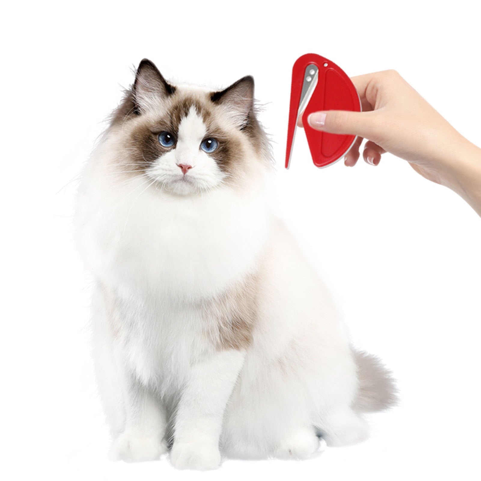 Pebbuoy 5 Pcs Pet Comb Knotting Comb for Cats Dogs Ergonomic Design Effective Pet Hair Removal Grooming Tool
