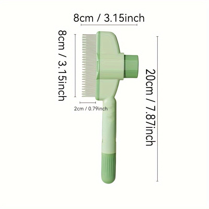 CNKOO Self-Cleaning Pet Grooming Comb for Dogs & Cats - Flea Removal  Dense Teeth Detangling Brush ZZZ