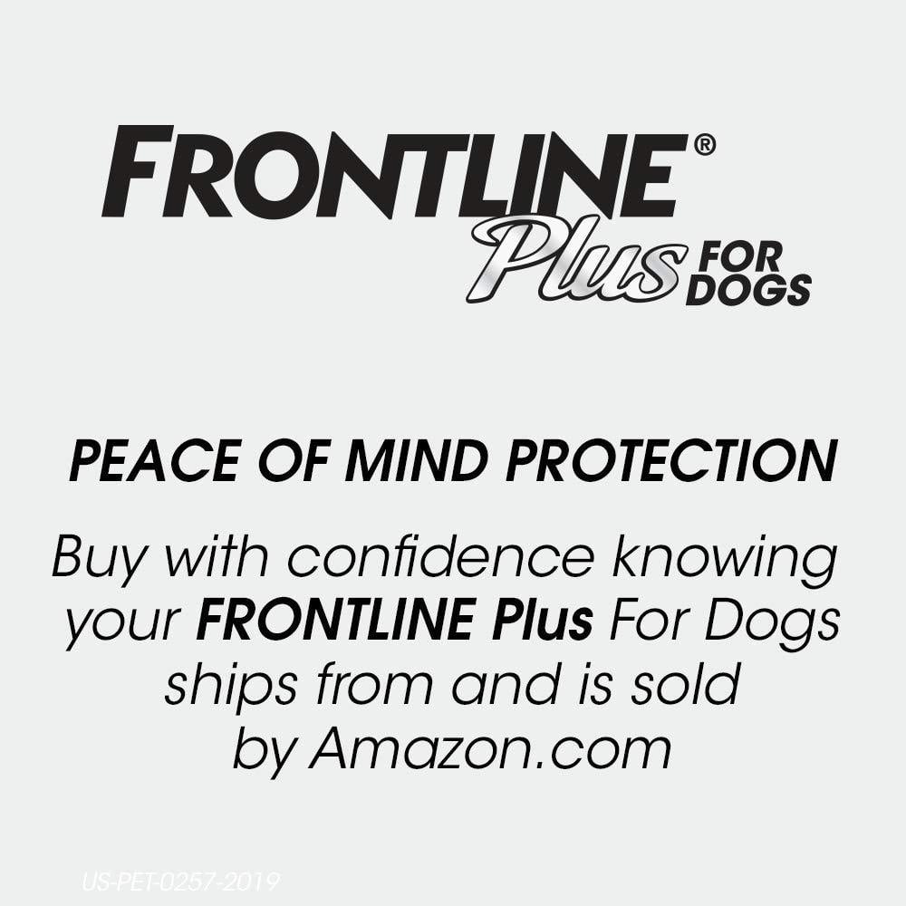 Frontline Plus for Large Dogs, 45-88 lbs, Flea & Tick Control, 3 Ct.