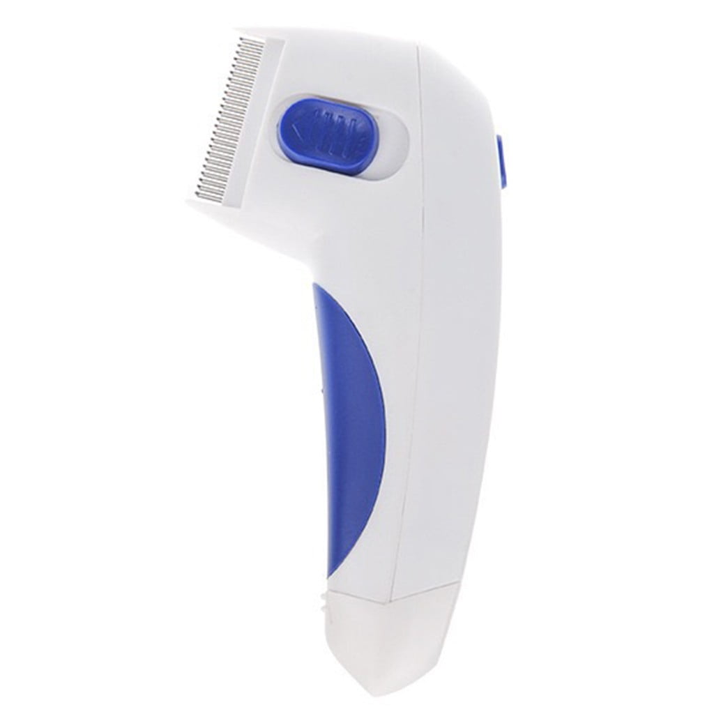 Qaailabf Electric Pet Flea Comb Lice Remover Brush for Dogs Cats, Battery-Operated Flea Killer, Reusable Grooming Tool, Painless Electronic Parasite Remover, Long-Lasting Tick Comb (Batteries Not