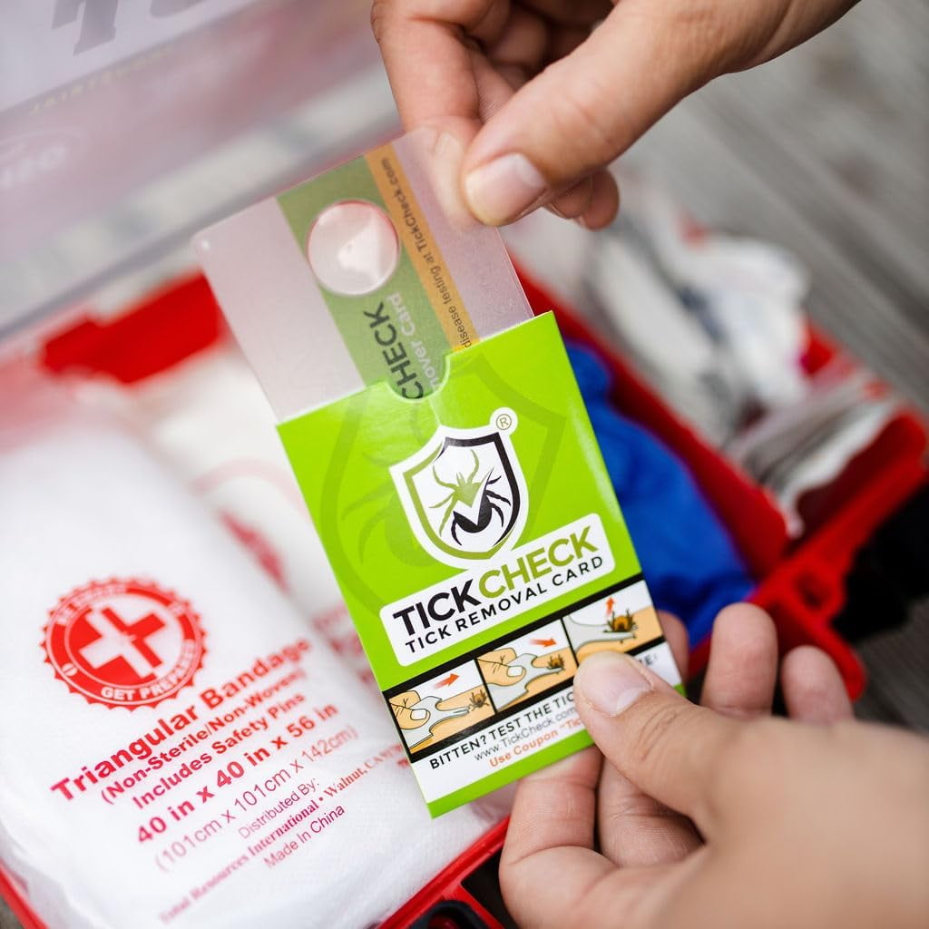 TickCheck Tick Remover Card - Wallet Sized Tick Removal Tool with Free Tick ID Card