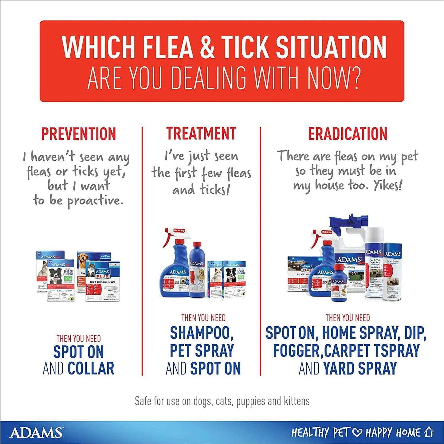 Adams Plus Flea  Tick Collar for Large Dogs  Puppies