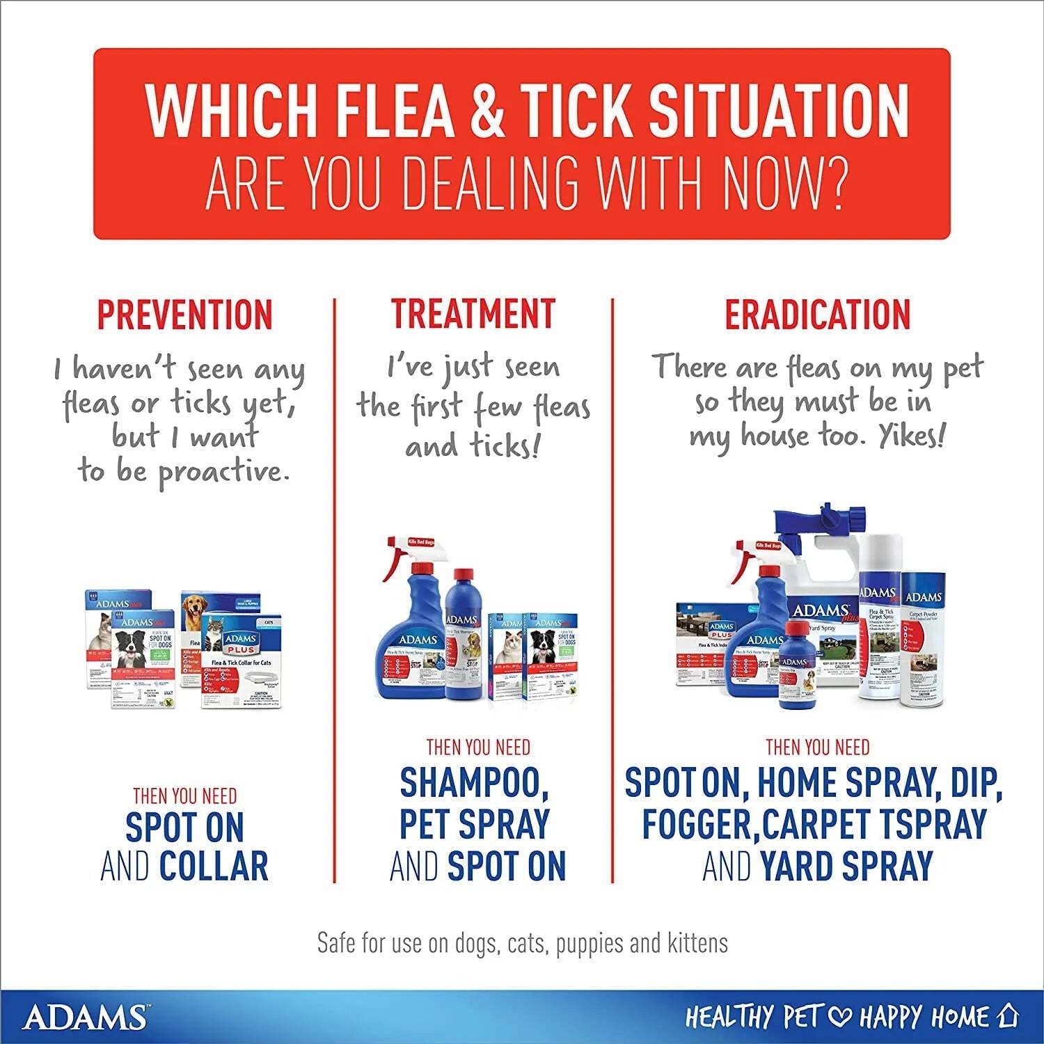 Adams Plus Flea  Tick Collar for Large Dogs  Puppies
