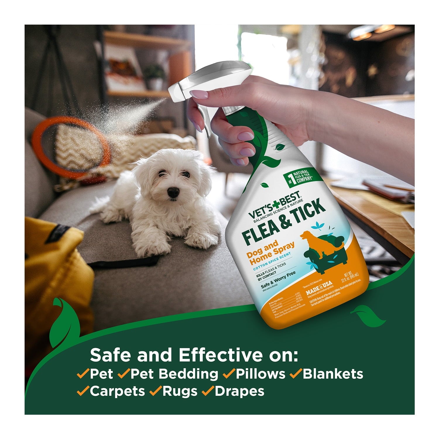 Vet's Best Home Spray for Dogs – 32oz