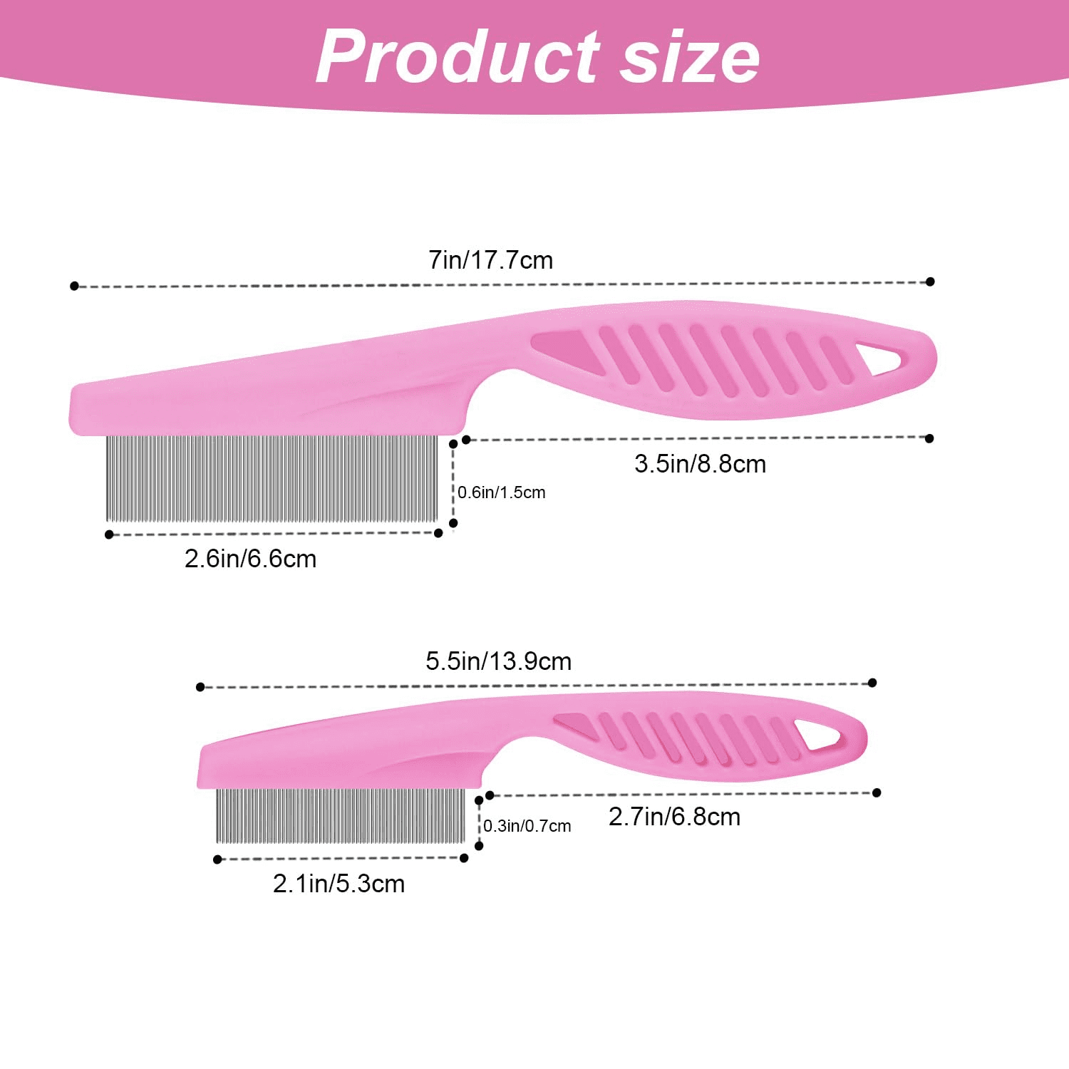 2 in 1 New Multi-Function Flea Removal and Grooming Pet Hair Brush