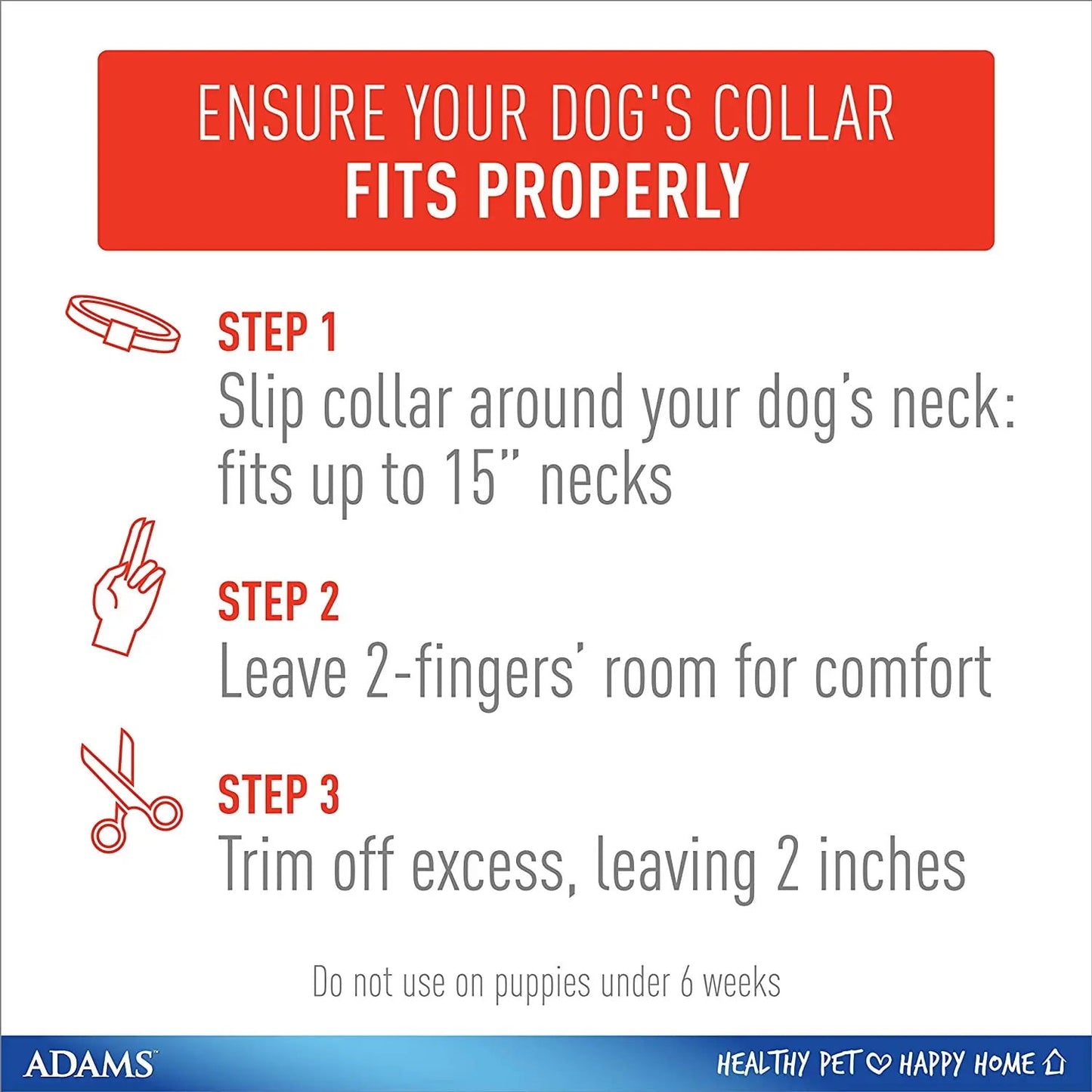 Adams Plus Flea  Tick Collar for Large Dogs  Puppies