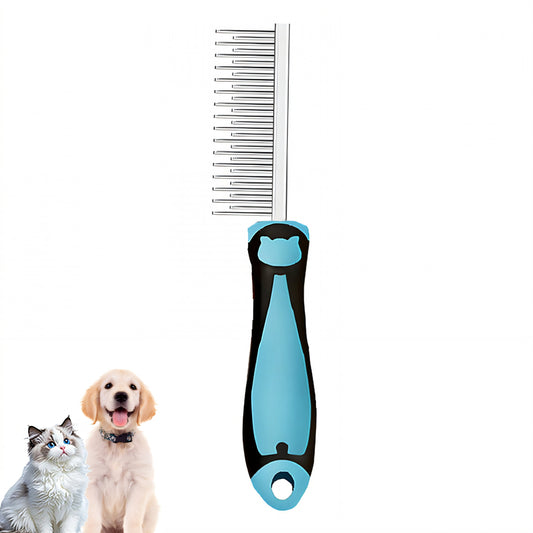 ACDANC Dog Comb,Dematting Comb for Dogs,For Long/Short Hair Cat Combs for Indoor Cats,Blue
