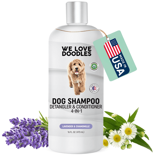 We Love Doodles Dog Shampoo, Conditioner and Detangler, Best Shampoo for Goldendoodles and Doodles, Dog Shampoo for Puppies, Grooming, Clean Ingredients, Lavender, Moisturizing, Best Smelling