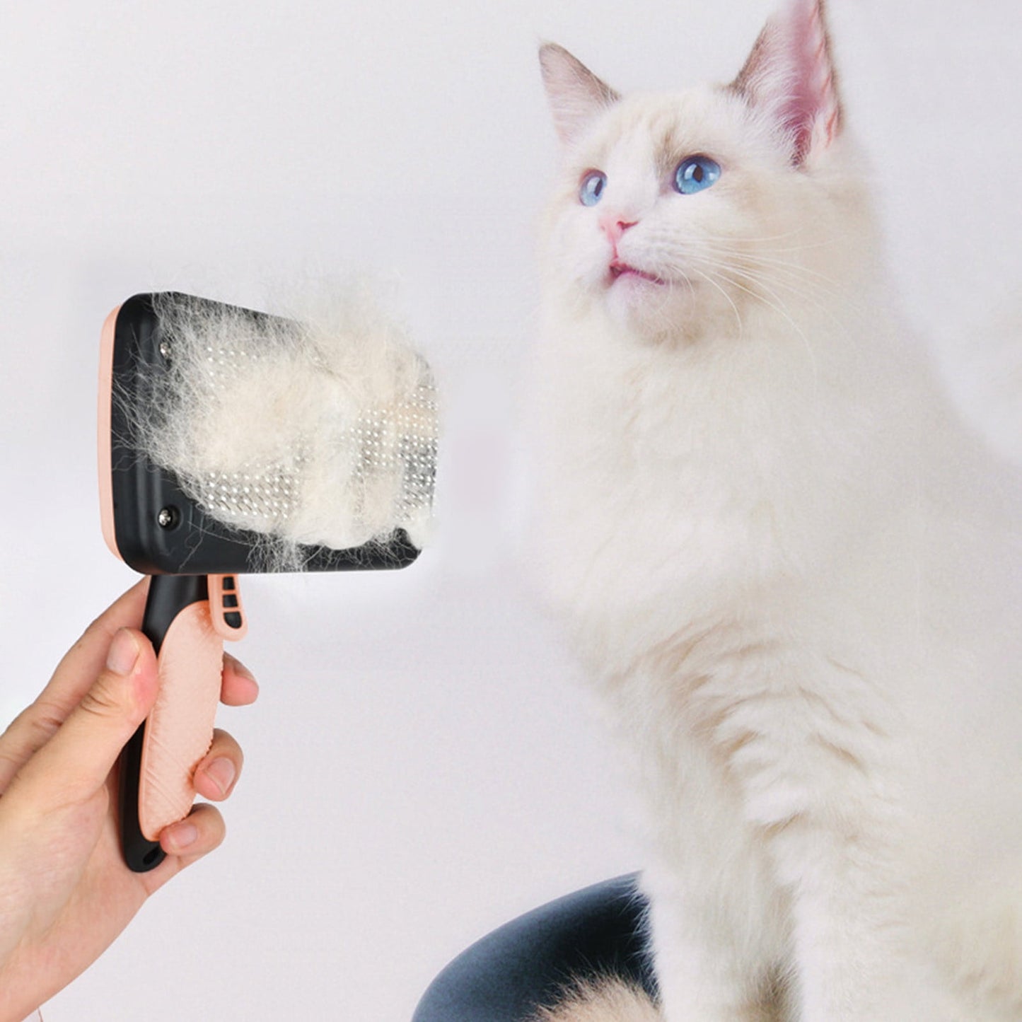 Nkmbld Pet Month Shopping List Pet Comb Suitable for Dogs and Cats Detangling and Hair Removal Comb Hair Removal Self Cleaning Needle Comb