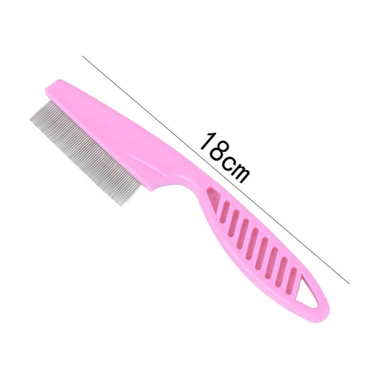 Pet Hair Grooming Comb Flea Shedding Brush Puppy Dog Stainless Comb