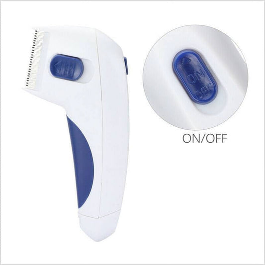 ZHQGZ Pets Lice Remover Electric Flea Zapper Safe Cat Dog Cleaning Comb Hair Brush