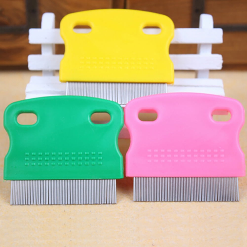 Papaba Pet Comb,Stainless Steel Pet Dog Cats Toothed Flea Removal Cleaning Brush Grooming Comb