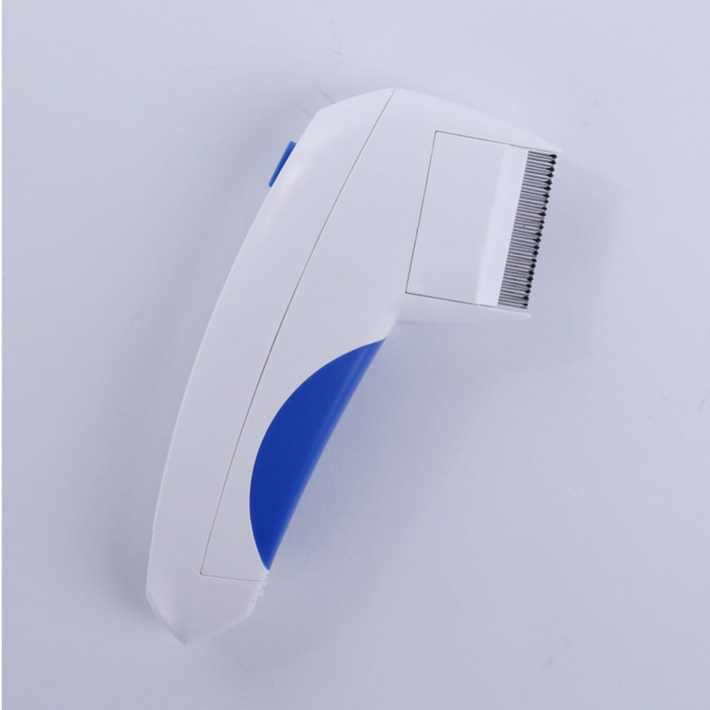 Qaailabf Electric Pet Flea Comb Lice Remover Brush for Dogs Cats, Battery-Operated Flea Killer, Reusable Grooming Tool, Painless Electronic Parasite Remover, Long-Lasting Tick Comb (Batteries Not