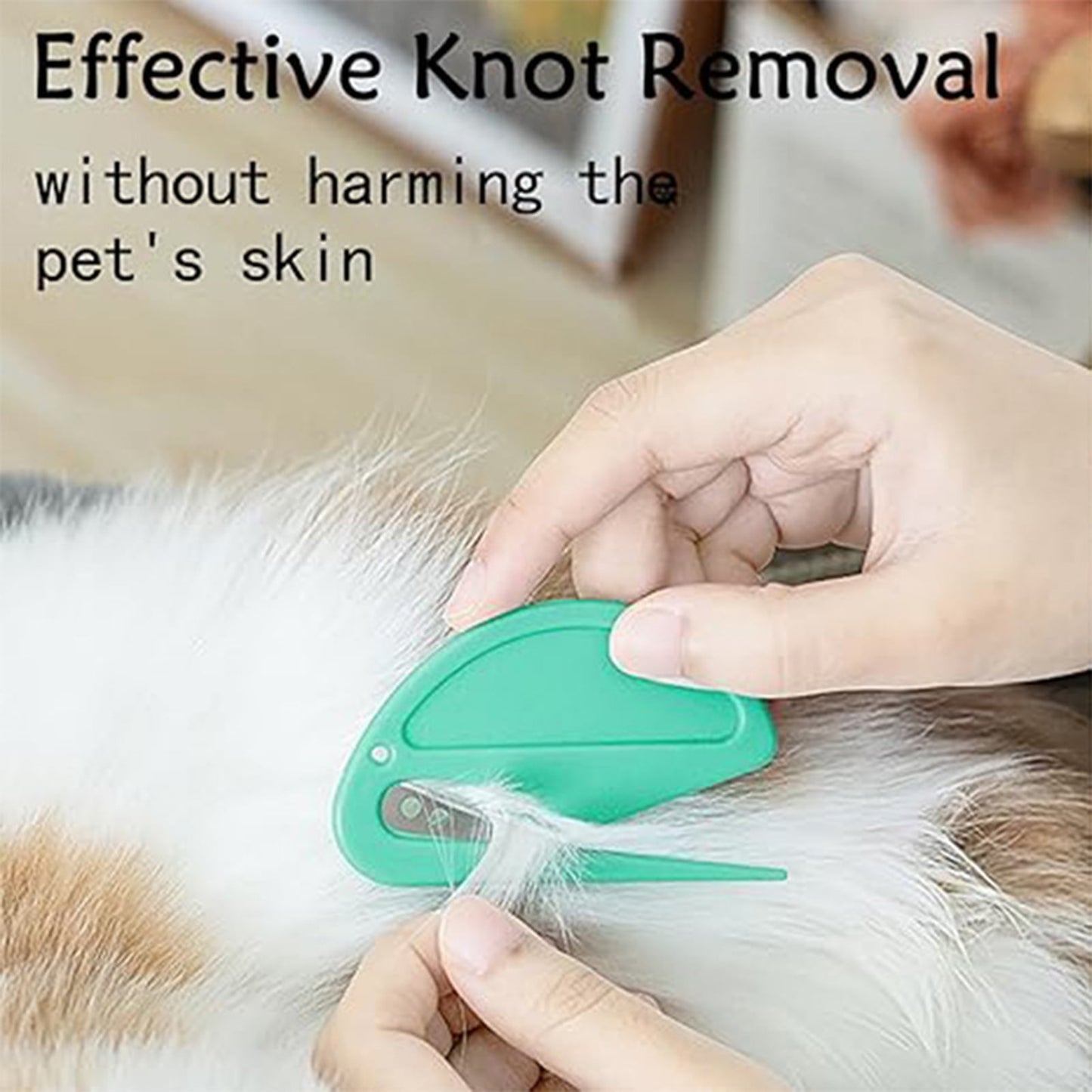 Pebbuoy 5 Pcs Pet Comb Knotting Comb for Cats Dogs Ergonomic Design Effective Pet Hair Removal Grooming Tool