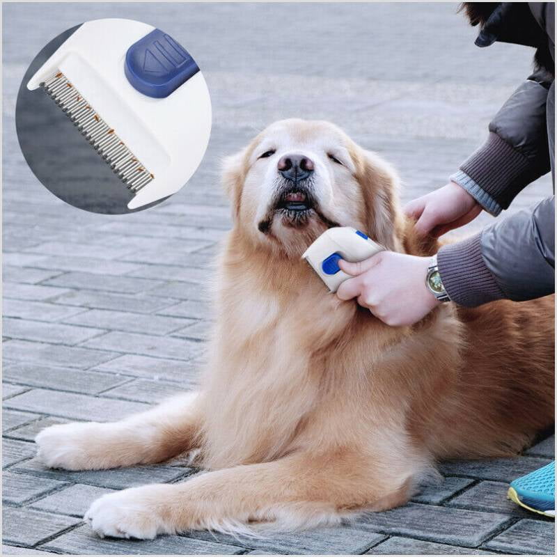 ZHQGZ Pets Lice Remover Electric Flea Zapper Safe Cat Dog Cleaning Comb Hair Brush