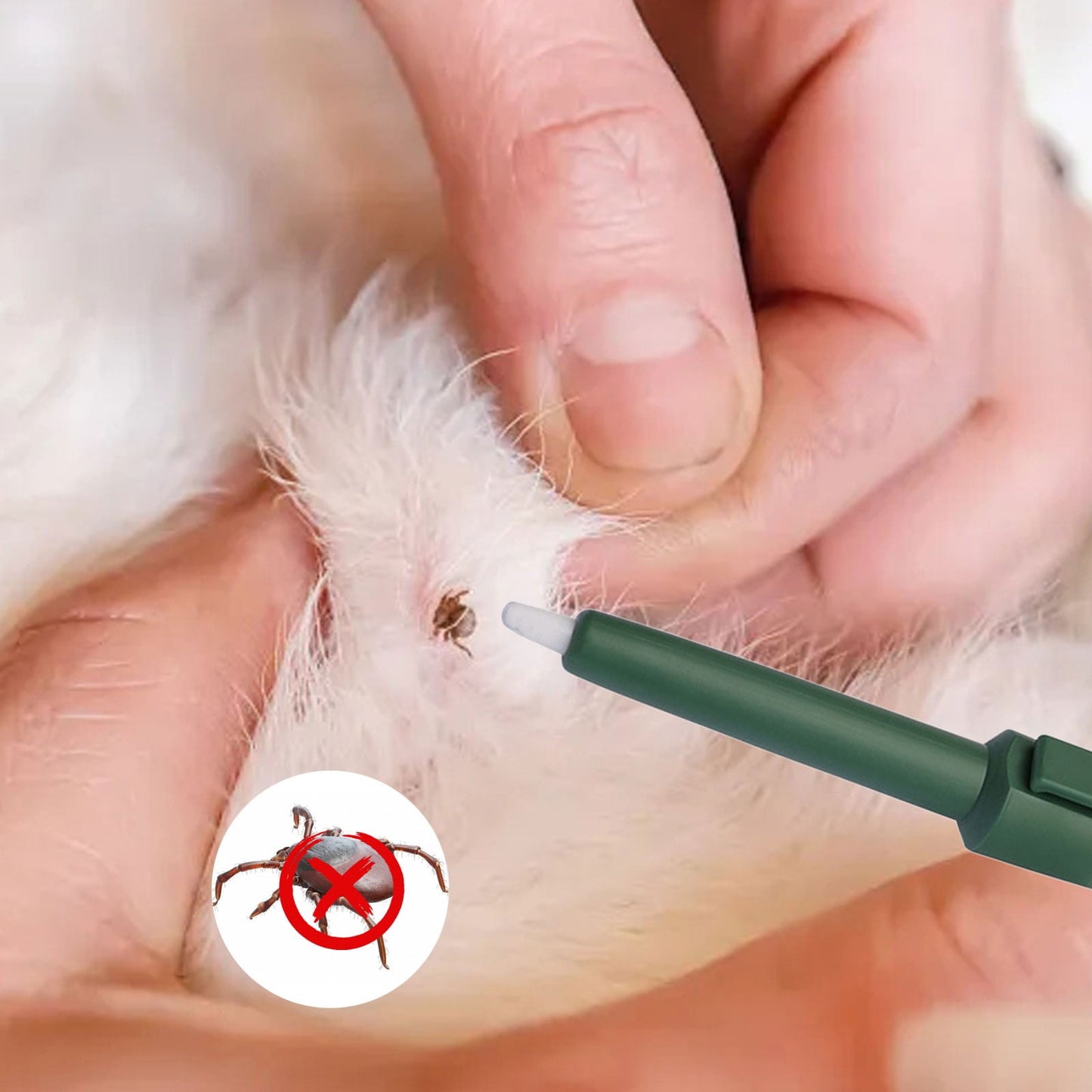 Bentne Pet Supplies Pet Insect Catching Tool Reliable Tick Removal Method Pet Catcher Cat and Dog Grooming Catcher Tick Holder Tick Remover Pen Tick Remover Flea Holder Pet Supplies