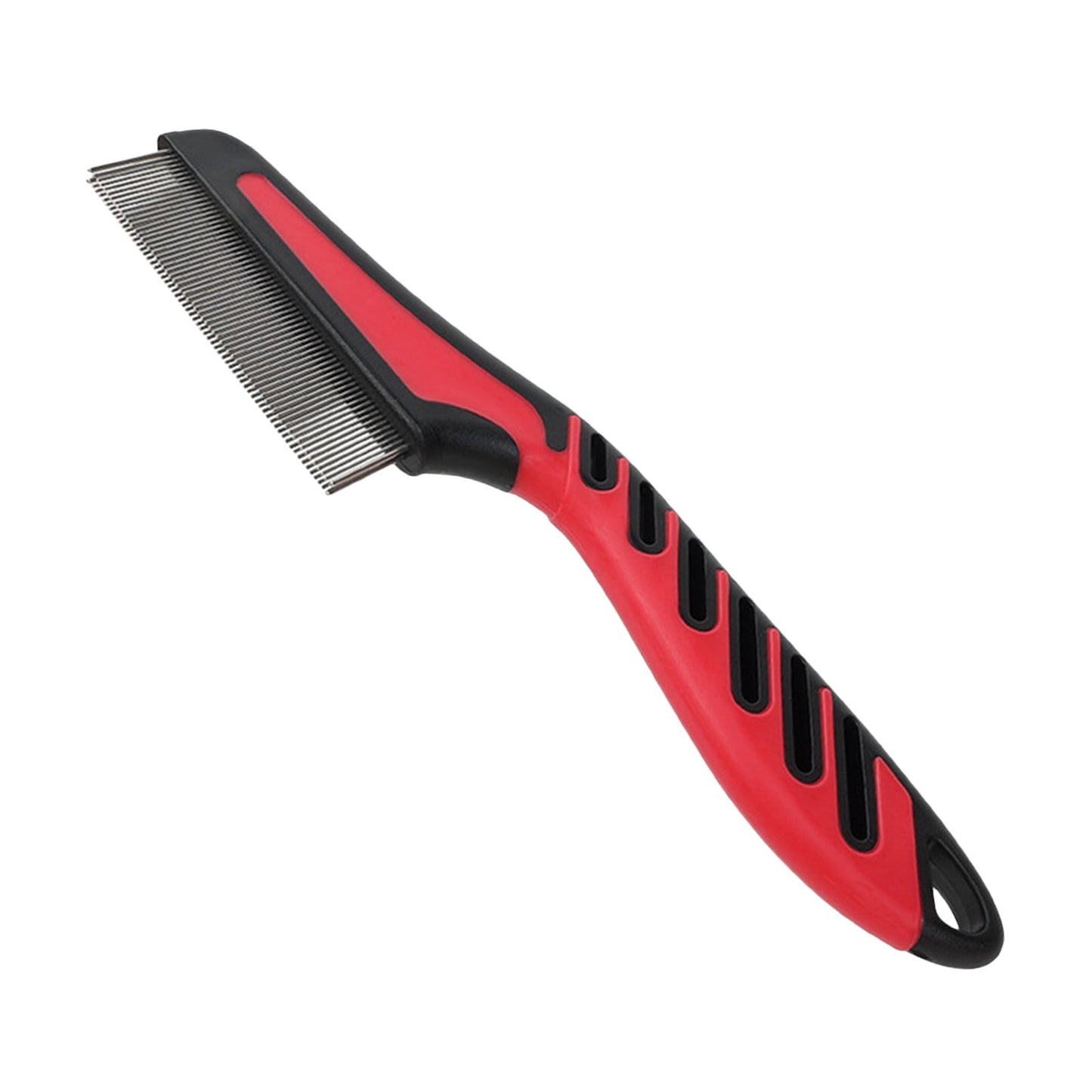 2 Pcs Double Row Flea Comb for Dogs & Cats - Long Handle Pet Grooming Tool for Ticks, Lice & Flea Removal - Gentle Detangling & Hair Care - Lightweight Durable Comb for Small Animals & Pets