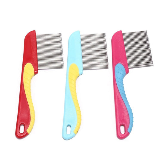 dogs cats hair removal comb stainless steel lice comb lice flea nit hair comb
