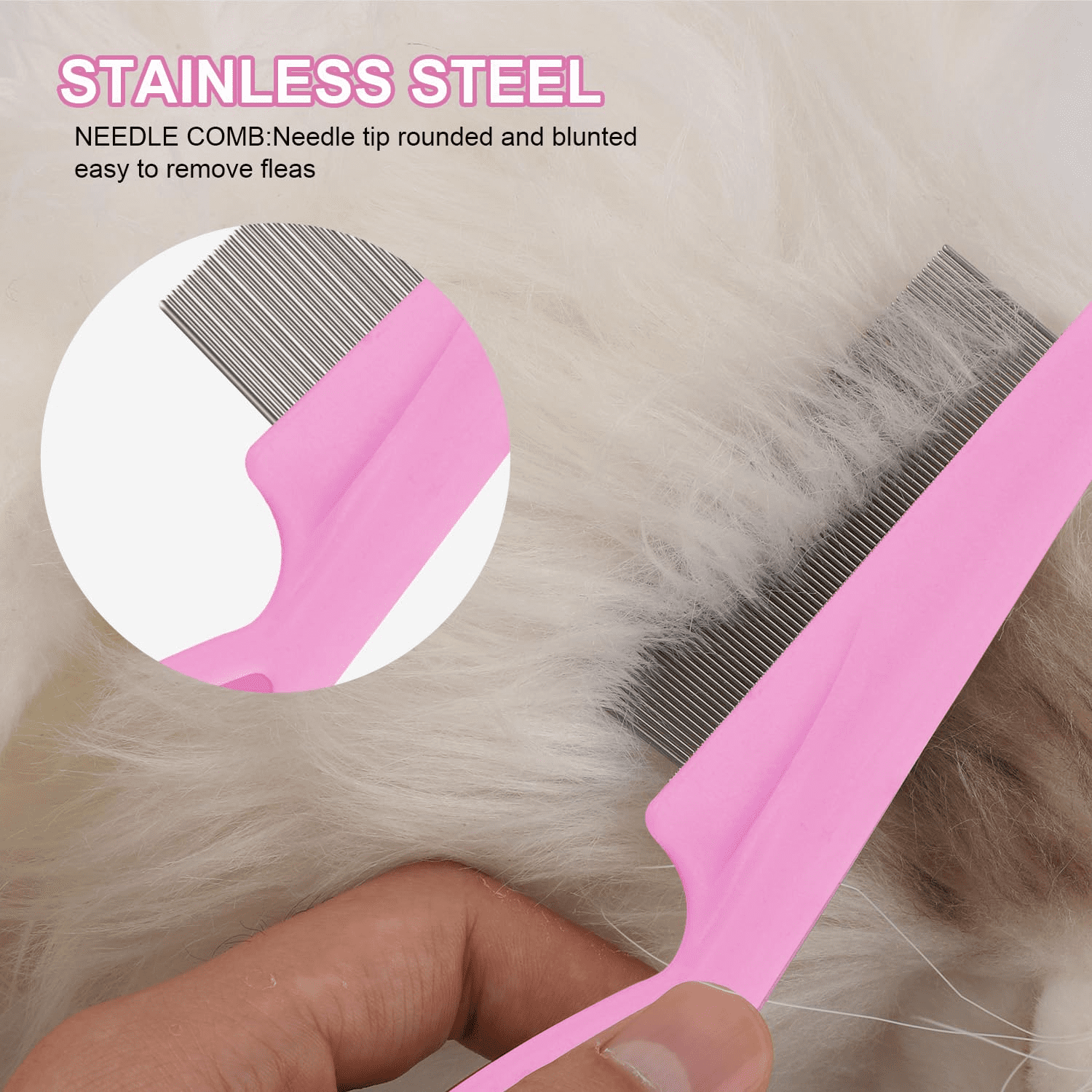 2 in 1 New Multi-Function Flea Removal and Grooming Pet Hair Brush