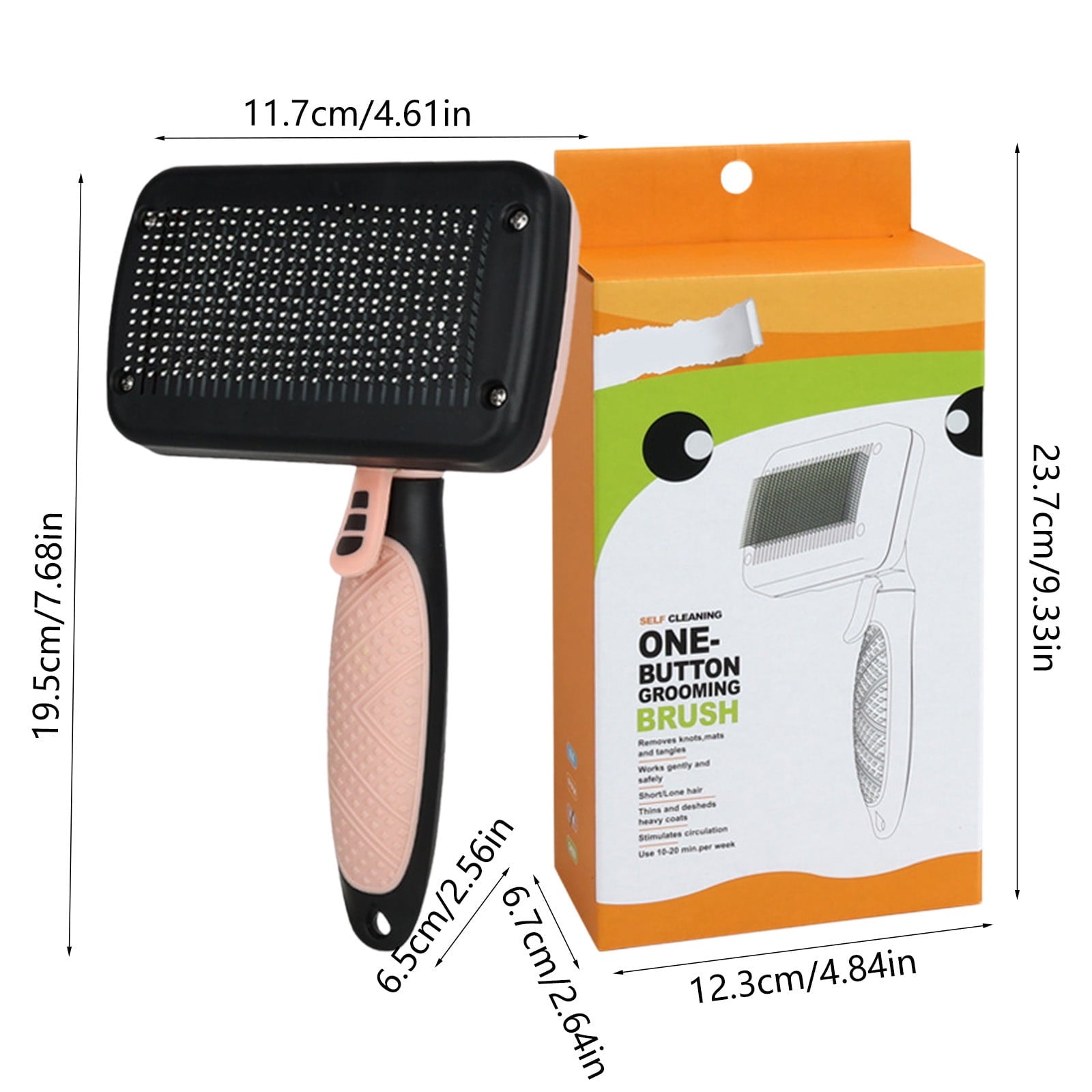 Nkmbld Pet Month Shopping List Pet Comb Suitable for Dogs and Cats Detangling and Hair Removal Comb Hair Removal Self Cleaning Needle Comb